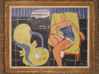 Henri Matisse Danseuse dans le fauteuil jaune, chaise vénitienne Huile sur toile, 50 x 65 cm Collection particulière © Succession H. Matisse Photo ©