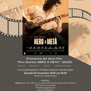 Docu-film “Pino Daniele - Nero a metà”.