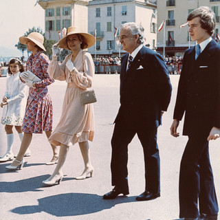 Il principe Ranieri con la Principessa Grace il 9 maggio 1974