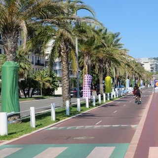 Pista ciclabile a Nizza