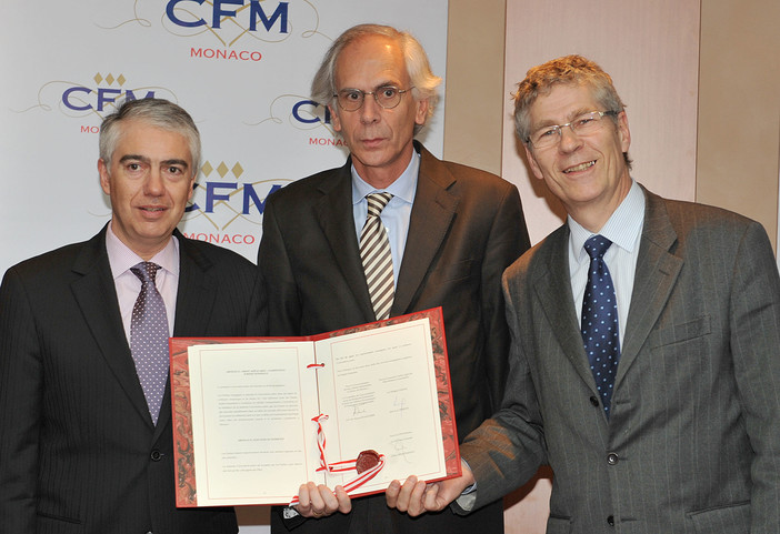Da sinistra Franck Bianchéri, Gilles Martinengo, e Jean-Luc Perron - Copyright Charly Gallo / Centre de Presse de Monaco
