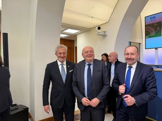 Paolo Arrigoni, Presidente GSE e Ministro Ambiente Gilberto Pichetto Fratin Paolo Arrigoni, Presidente GSE e Ministro Ambiente Gilberto Pichetto Fratin