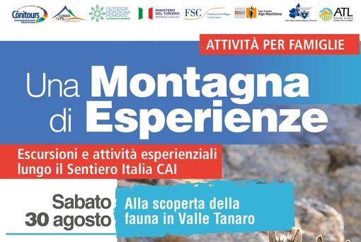 “Una Montagna di Esperienze”: escursioni e attività per famiglie lungo il Sentiero Italia CAI alla scoperta delle valli alpine cuneesi “Una Montagna di Esperienze”: escursioni e attività per famiglie lungo il Sentiero Italia CAI alla scoperta delle valli alpine cuneesi