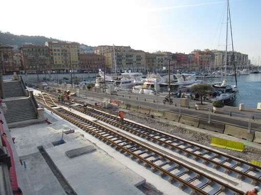 Il porto di Nizza e i lavori della Ligne 2
