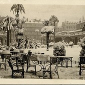 Les Galeries fleuries sous la neige, le 18 décembre 1927 Photographie Richard.