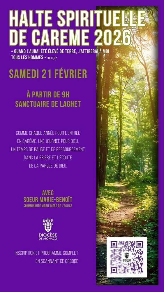 Ritiro di Quaresima 2026 al Sanctuaire Notre‑Dame de Laghet ©Diocése de Monaco