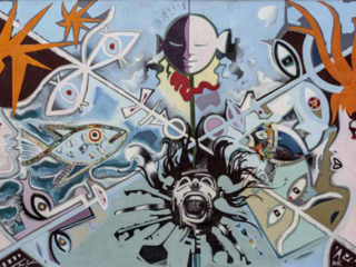 Jean Cocteau et Raymond Moretti - L’Âge du Verseau - 1963 - ©Adagp / Comité Cocteau, Paris, 2025, ©Adagp, Paris, 2025 / photographie ©Marc Lapolla