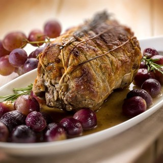Rôti de veau aux raisins