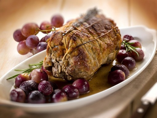 Rôti de veau aux raisins Rôti de veau aux raisins