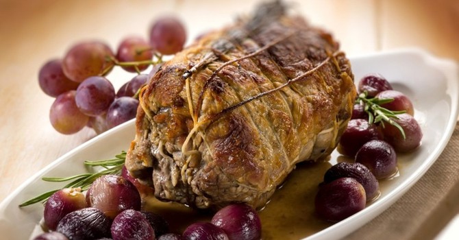 Rôti de veau aux raisins Rôti de veau aux raisins
