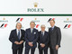 Da sinistra: Jackie Stewart, Gian Riccardo Marini, Bernie Ecclestone, Jean-Claude Killy © Rolex / Eddy Mottaz