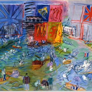 Raoul DUFY « Parade - Les Régates à Henley », 1934-1952 Huile sur toile Collection Musée des Beaux-Arts Jules Chéret – copyright Adagp 2019 photo Muriel Anssens