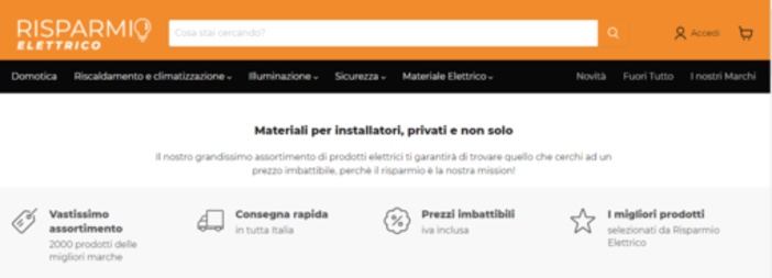 Hai bisogno di materiale elettrico? Acquistalo online