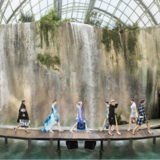 Simon Procter Chanel Arcadia, Paris, Grand Palais Oct3, 2017 Collection SS18, C- type Print, 150 x 371 cm, Edition of 3 + 1 AP,. 1/3