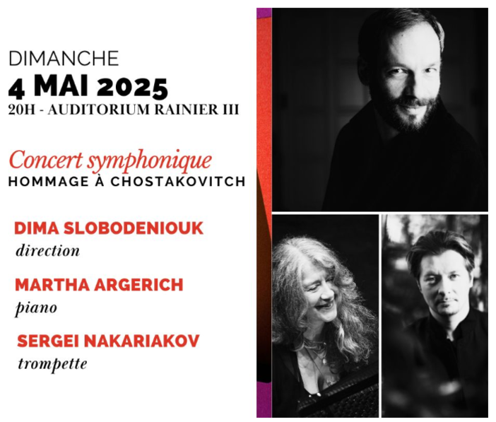 Al'Auditorium Rainier III di Monaco concerto omaggio a Chostakovich Al'Auditorium Rainier III di Monaco concerto omaggio a Chostakovich