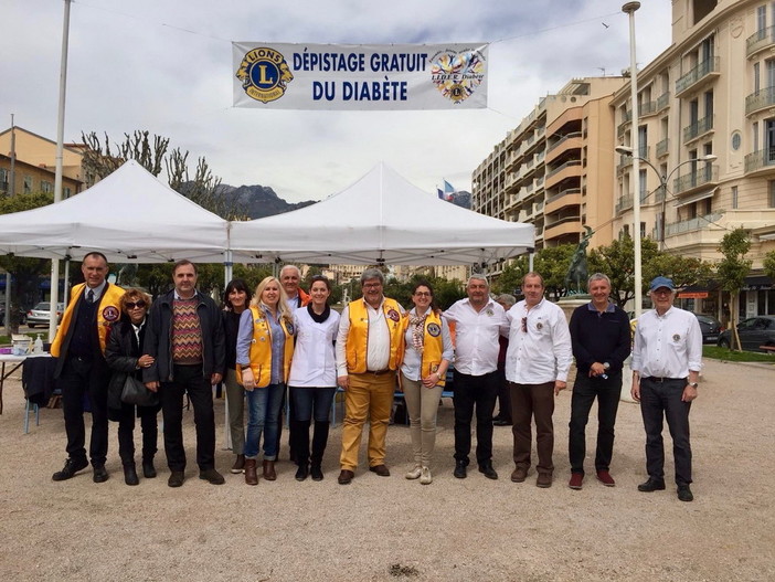 I lions di Ventimiglia e di Mentone ancora una volta insieme contro il diabete