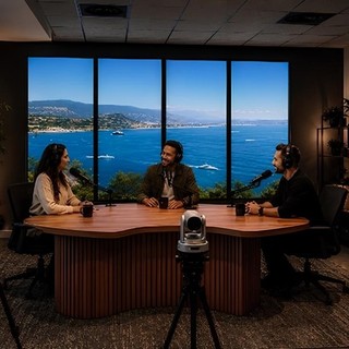 L'opotesi di sala di registrazione per podcast video © CACPL