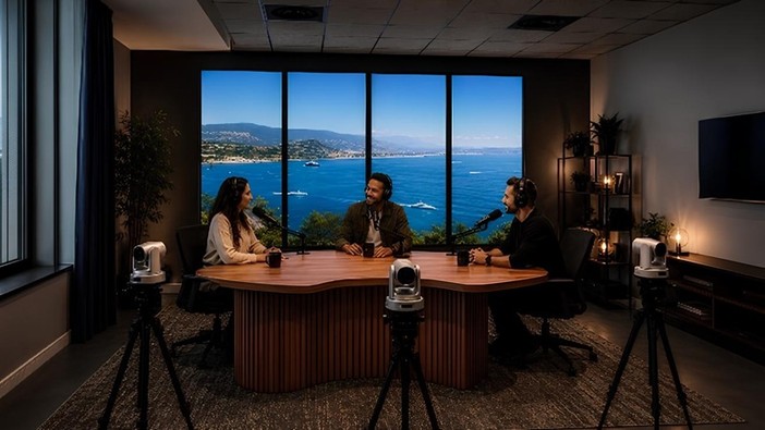 L'opotesi di sala di registrazione per podcast video © CACPL