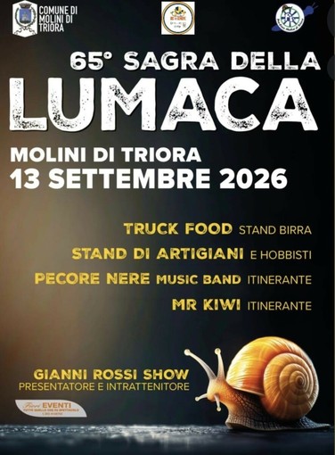 Molini di Triora si prepara alla 65esima edizione della “Sagra della Lumaca”: due giorni di eventi, tradizione e spettacolo