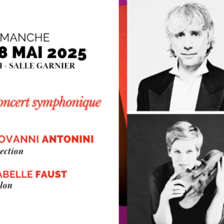 Il maestro Giovanni Antonini e la violoncellista Isabelle Faust alla Salle Garnier di Monaco