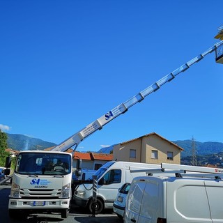 Sanremo Autotrasporti amplia il parco mezzi: è in arrivo una nuova autoscala per fare lavori a piccole e medie altezze