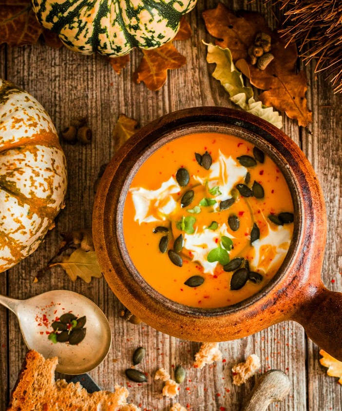 Specialità: la zuppa di zucca alla “Saint-Pauloise”. Specialità: la zuppa di zucca alla “Saint-Pauloise”.