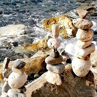 "Sculture di pietra", fotografia di Luisella Cappio