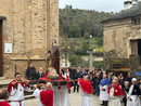 La statua di Santa Devota portata in processione a Lucciana La statua di Santa Devota portata in processione a Lucciana
