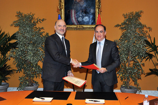 Pierre Moscovici ha fatto visita al Principato di Monaco per la trasparenza fiscale