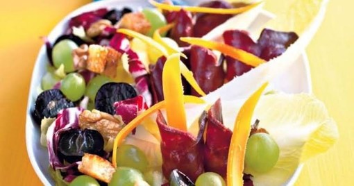 Salade des vendanges aux deux raisins Salade des vendanges aux deux raisins