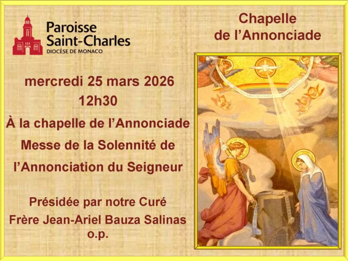 Solennité de l’Annonciation  © Diocése de Monaco