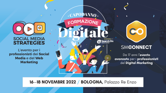 Un autunno di formazione digitale con Search On Media Group: a Bologna per la prima volta il Capodanno della Formazione Digitale Un autunno di formazione digitale con Search On Media Group: a Bologna per la prima volta il Capodanno della Formazione Digitale