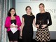 Da sinistra Tanya Beckett della BBC, Vienna Eleuteri di VSY e Isabella Branson Da sinistra Tanya Beckett della BBC, Vienna Eleuteri di VSY e Isabella Branson