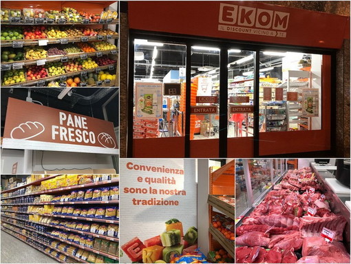 Sanremo: il risparmio arriva in pieno centro, apre oggi il nuovo supermercato Ekom di via Roma (Foto e Video)