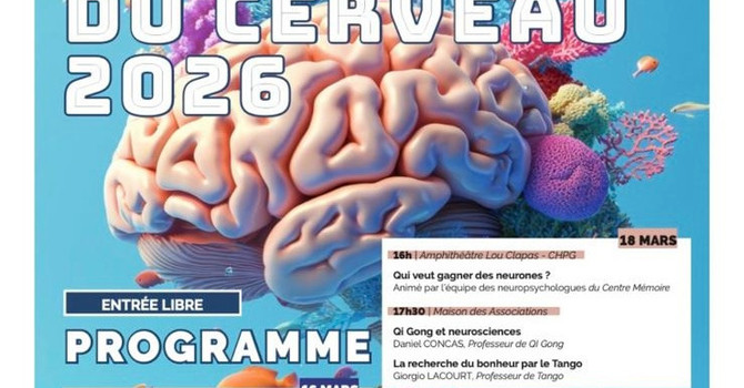 Semaine du Cerveau 2026: dal 16 al 20 marzo