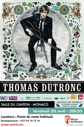 Thomas Dutronc a Montecarlo dal vivo il 20 aprile alla Salle du Canton