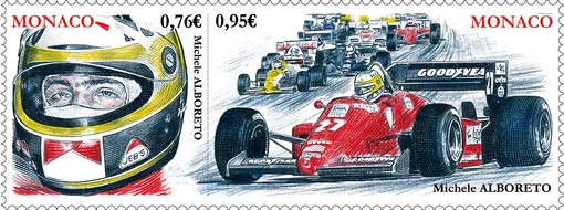 Montecarlo dedica un francobollo al tanto amato pilota di F1 Michele Alboreto