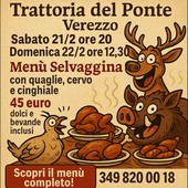 Il richiamo del bosco a Verezzo: alla Trattoria del Ponte è il weekend della "Selvaggina" Il richiamo del bosco a Verezzo: alla Trattoria del Ponte è il weekend della "Selvaggina"