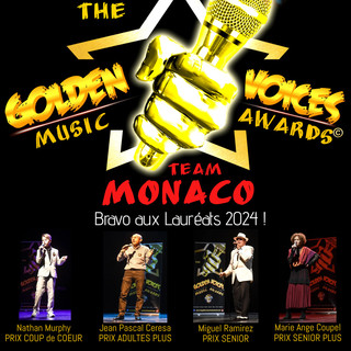 Quattro monegaschi tra i vincitori del concorso &quot;The Golden Voices Music Awards&quot; di Cannes