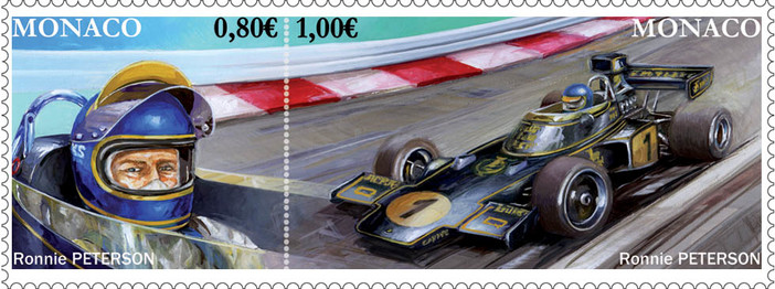 Il Gran Premio di Monte-Carlo ricorda Ronnie Peterson con un francobollo