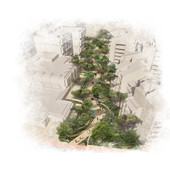 Vista aerea, Illustrazione: © Grant & Associates Vista aerea, Illustrazione: © Grant & Associates