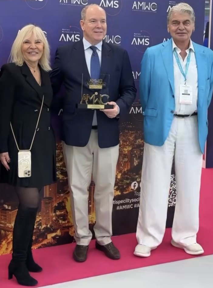 La visita del Principe Alberto al Congresso Mondiale di Medicina Estetica e Anti-Age 2025 (Fotogallery Ezio Cairoli)