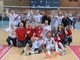 a gioia di Roberto Serniotti e della sua squadra dopo la vittoria di Ajaccio (Foto: AS Cannes Volleyball)