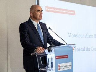 Visita di Alain Berset – conferenza stampa © Stéphane Danna - Direzione della Comunicazione.