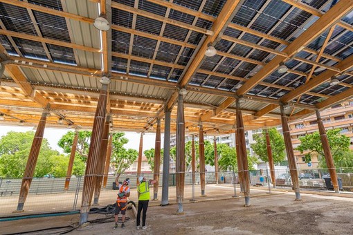 Visita al cantiere del bocciodromo @Mairie de Cannes
