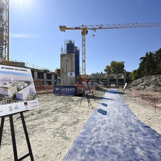 Visite de chantier de l'école Vatel à Cannes (c) CACPL
