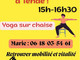 Yoga sur chaise a Tende Yoga sur chaise a Tende