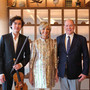 S.A.S. il Principe Alberto II, Presidente dello Yacht Club de Monaco, accanto a Hélène Mercier, pianista concertista di fama internazionale, e Daniel Lozakovich, violinista di fama mondiale. @mesi