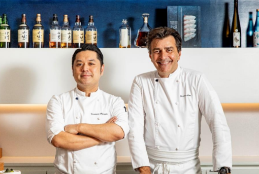 Yannick Alléno e Yasunari Okazaki Yannick Alléno e Yasunari Okazaki