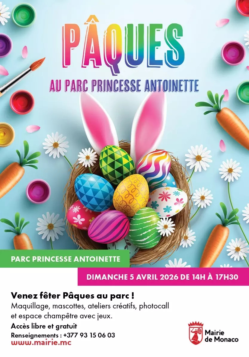 Pasqua al Parc Princesse Antoinette di Monaco: festa per famiglie tra giochi, laboratori e animazione